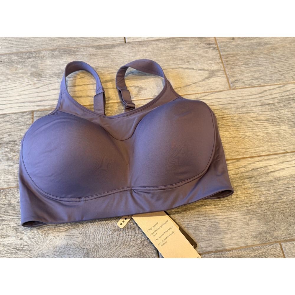 CALIA Sports Bra 38DD Purple High Support Strength Collection NWT 38 DD WAX17202